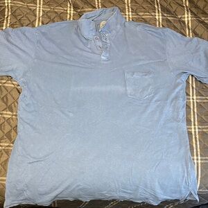 Casual Light Blue Button Down Shirt